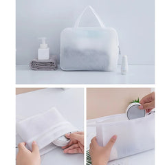 D0LF Large Capacity Cosmetic Bag Wash Bag Transparent