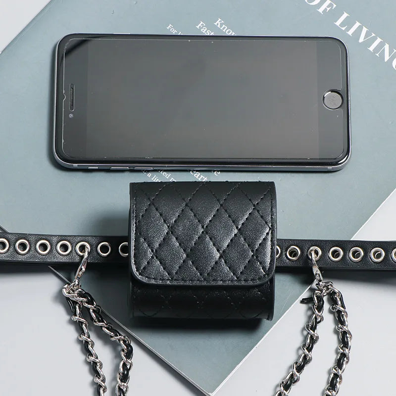 Metal Hollow Out Belt Bag Decorative Waist Bag Fanny Packs for Women