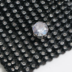 Transparent Rhinestone Bag Women Summer Decoration Shirt Dress Belt Bag