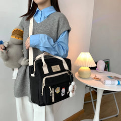 DCIMOR Multifunctional Backpack Teenage Girl Travel Bag Small Schoolbag