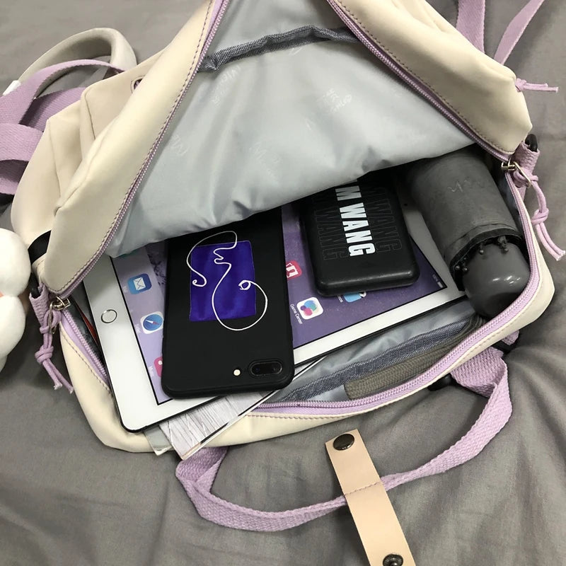 Multifunctional Backpack Teenage Girl Travel Bag Small Schoolbag Women Backpacks