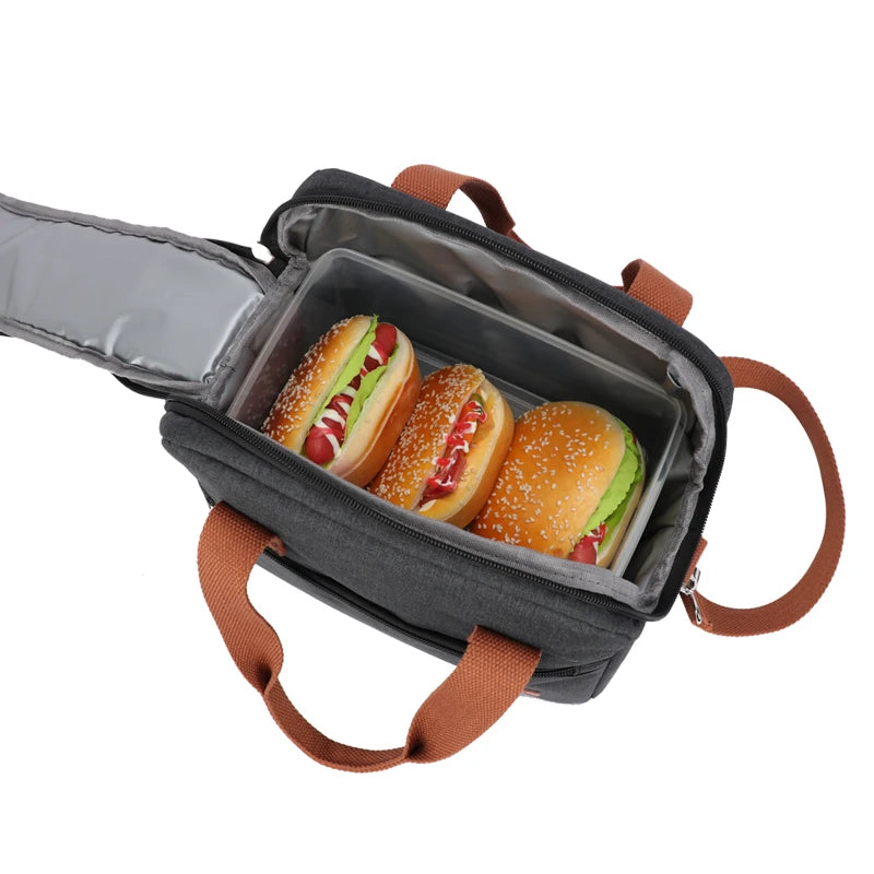 Large Capacity Insulated Lunch Bag Leakproof Portable Cooler