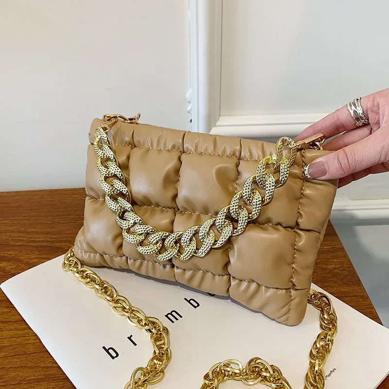 Women's Shoulder Bag with Chain Strap