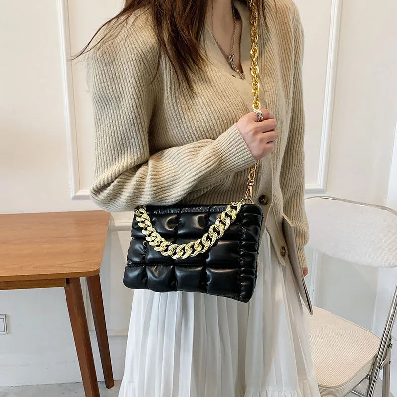Women's Shoulder Bag with Chain Strap
