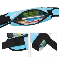 Waterproof Mini Fanny Pack USB Waist Bag Travel Phone Belt Bag