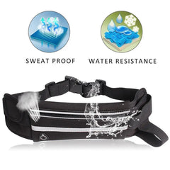 Waterproof Mini Fanny Pack USB Waist Bag Travel Phone Belt Bag