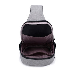 Canvas Chest Pack Single Shoulder Strap Bags Casual Travel Pack