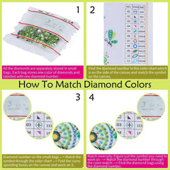 DIY Diamond Painting Clutch Handbag Purse National Style Wallet