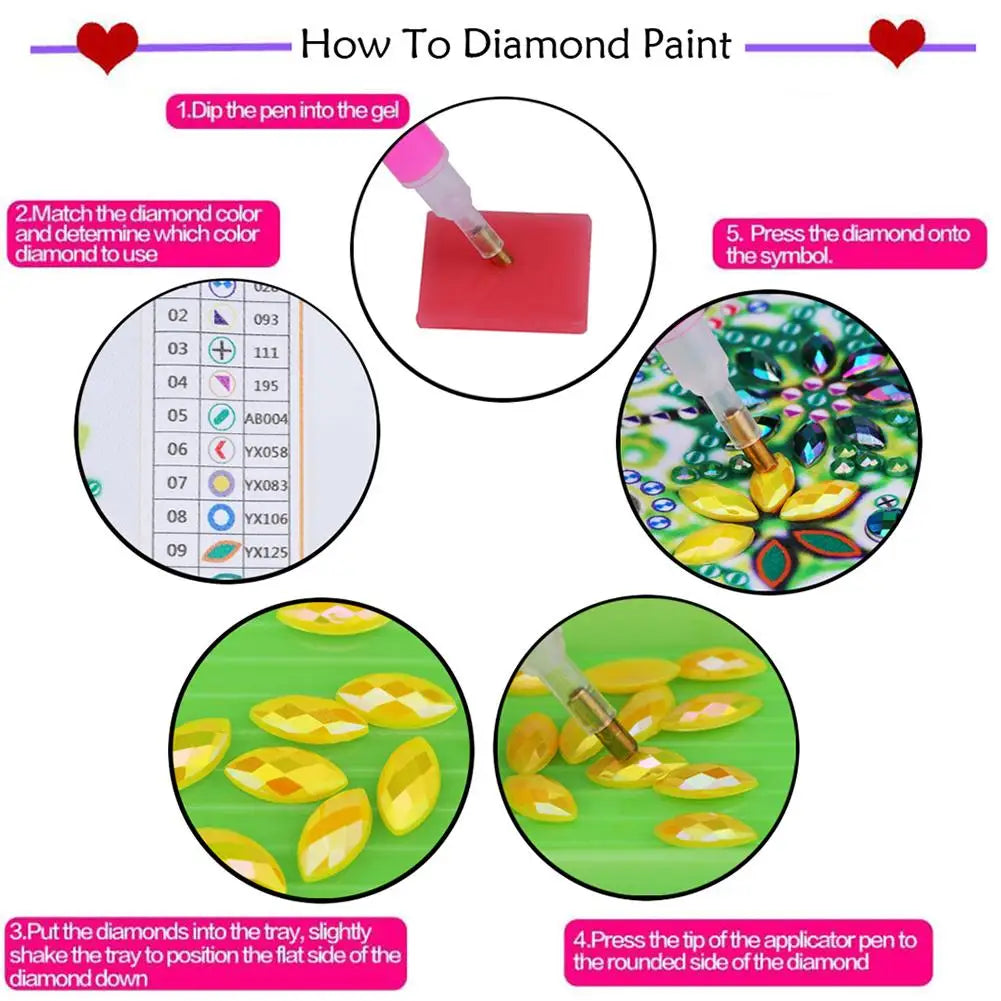 DIY Diamond Painting Clutch Handbag Purse National Style Wallet