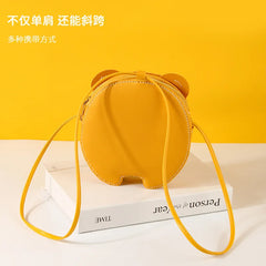 Carton Bag Glass Bear Shoulder Strap Handbag