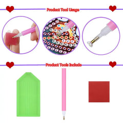 DIY Diamond Painting Wristlet Wallet Embroidery Cross Stitch Women Valentine