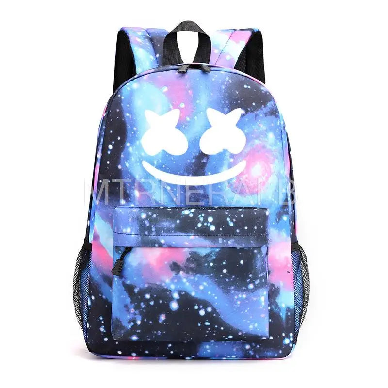 Polyester Printing Backpack Breathable Water proof Student Schoolbag