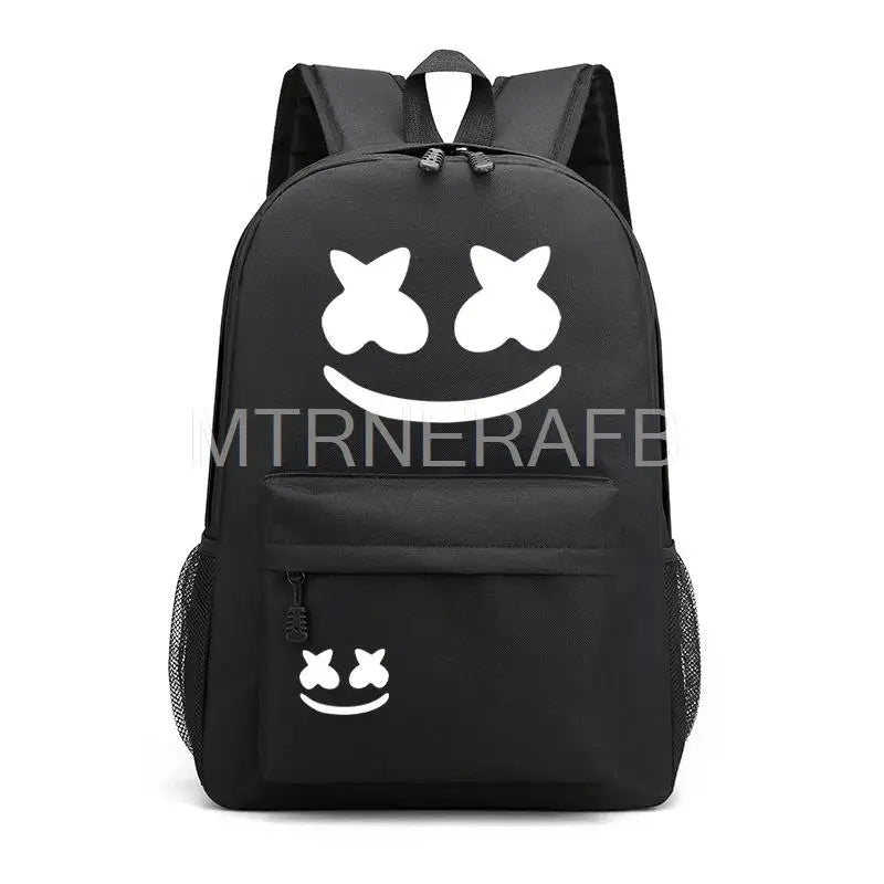 Polyester Printing Backpack Breathable Water-proof Wear-resistant Schoolbag