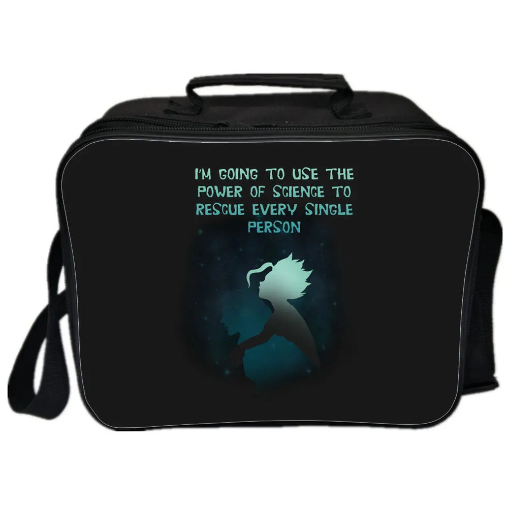 DR.Stone Backpack Picnic Bag Insulated Canvas Lunch Bag