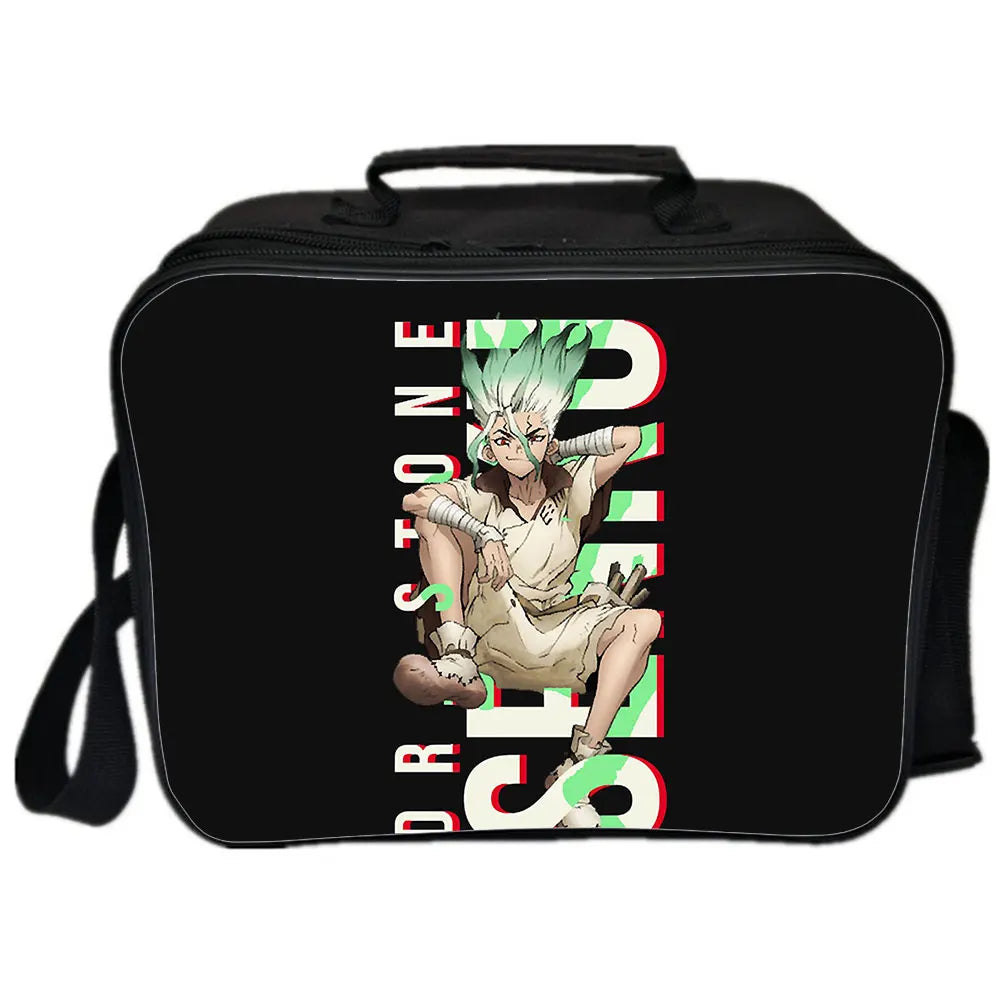 DR.Stone Backpack Picnic Bag Insulated Canvas Lunch Bag