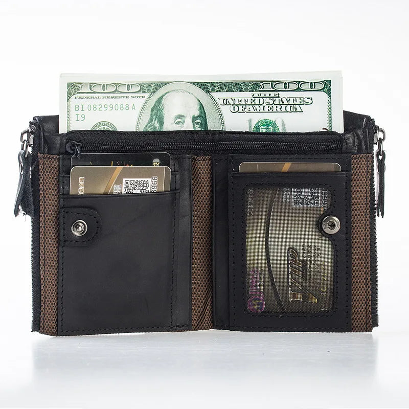 Daffdoil Leather Wallet Original Gift Cow Leather Coin Pocket