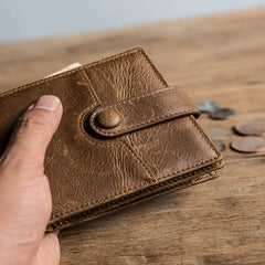 Daffdoil Leather Wallet Men Women RFID Wallets Gift