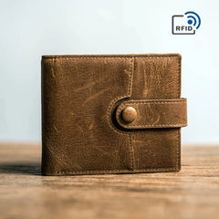 Daffdoil Leather Wallet Men Women RFID Wallets Gift