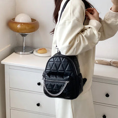 Daily Knapsack School Bags Summer Quilted Small Women Backpack Trends Girls