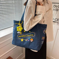 Dark Cowboy Women's Shoulder Bags Large Capacity Tote Bag Bolsas