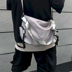 Reflective Moon Tactical One-shoulder Messenger Bag Men and Women