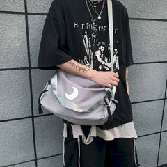 Reflective Moon Tactical One-shoulder Messenger Bag Men and Women