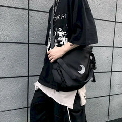 Reflective Moon Tactical One-shoulder Messenger Bag Men and Women