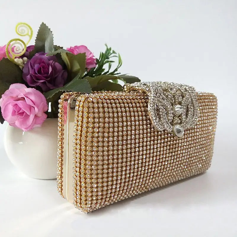 Rhinestone Evening Bag Clutch Bridal Prom