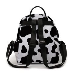 Deanfun Cow Pattern Mini Backpack for Girls Small Women Kids School Bag