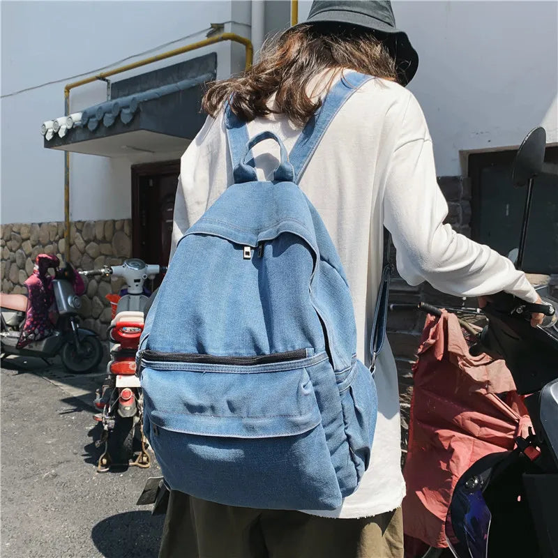 Canvas Backpack Shoulder Bags for Women