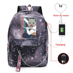 Demon Slayer Anime Backpack College Student As Gift Travel Daypack