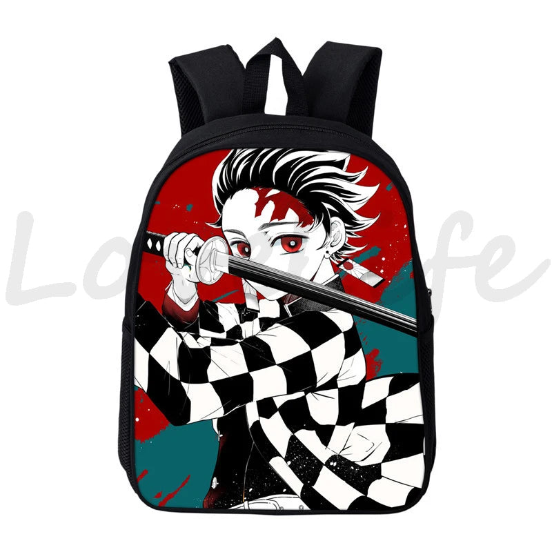 Demon Slayer Nezuko Tanjirou Backpack Kids School Anime Bags