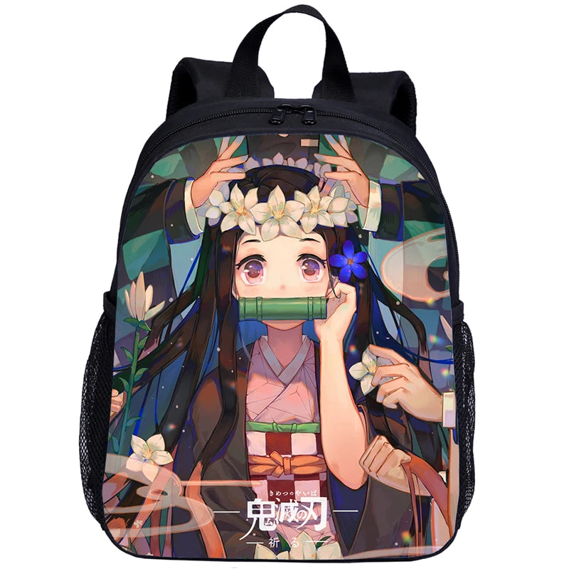 Demon Slayer Kimetsu No Yaiba Small Backpack Kids Kindergarten School Bag