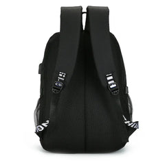 Demon Slayer Print USB Charging Teen Backpack