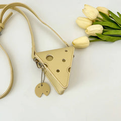 Funny Cheese Bag One Shoulder Bag Wild Outing Messenger Bag