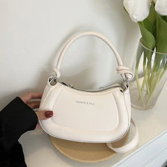 Foreign Style Chain Underarm Bag Solid Color Single Shoulder Messenger Bag