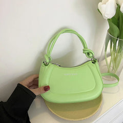 Foreign Style Chain Underarm Bag Solid Color Single Shoulder Messenger Bag