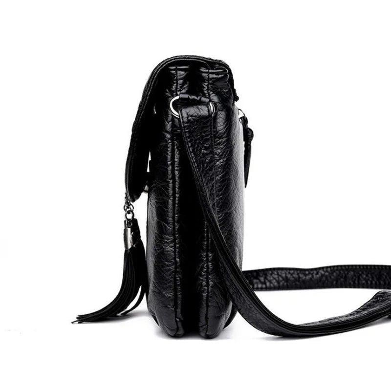 Soft Leather Shoulder Bag Women Messenger Crossbody Bag