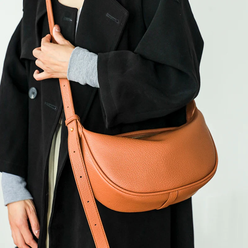 Leather Women Shoulder Crossbody Bag Ladies Phone Bag And Purses