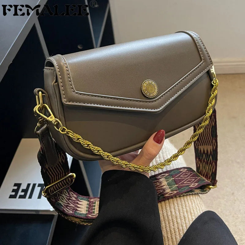 Women's Pu Leather Shoulder Bag Crossbody Square Handbag