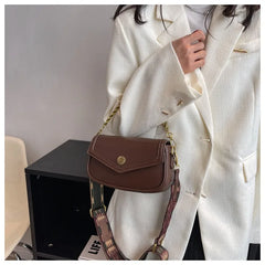 Women's Pu Leather Shoulder Bag Crossbody Square Handbag