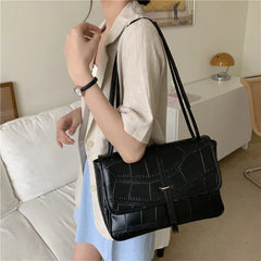 Crocodile Pattern Shoulder Bags Large Capacity Totes