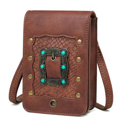 Emerald Motorcycle Bag Punk Women's Single Shoulder Bag Mini Square Bag