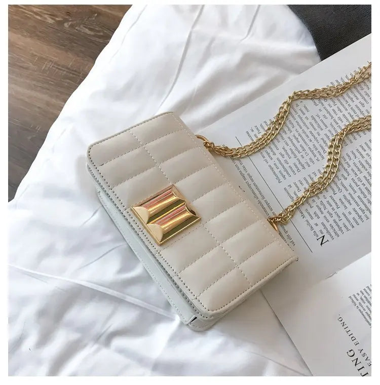 Chain Crossbody Bag Small Square Shoulder Bag