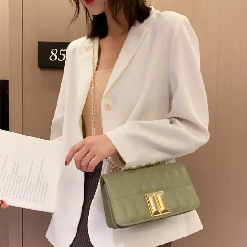 Chain Crossbody Bag Small Square Shoulder Bag