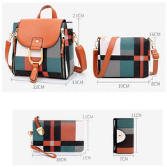 Women Backpacks 4 Pcs Set Shoulder Bags Girls Travel Bag Mochila
