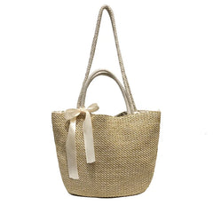 Women's Straw Bag Large Capacity Handbag Casual Tote Female Crossbody Bags