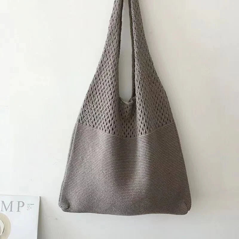 Knitted Handbags Large Capacity Totes Women's Pack Summer Beach Bag