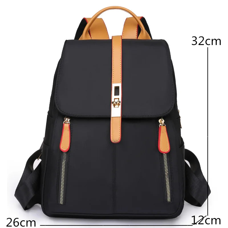 Anti-theft Oxford Backpack Purse Women Vintage Travel Rucksack School Bag Girls
