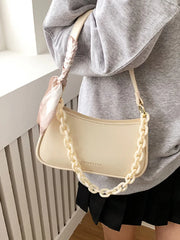 Scarf Shoulder Bag Women's Handbag Chain Crossbody